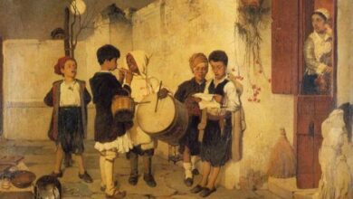 Τα Κάλαντα πίνακας του Νικηφόρου Λύτρα 1872