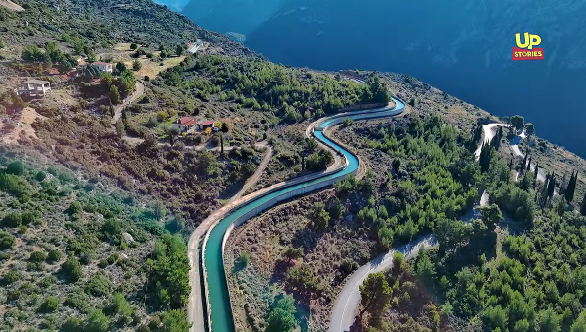 Γαλάζιο φίδι Αττική,ο δρόμος του νερού