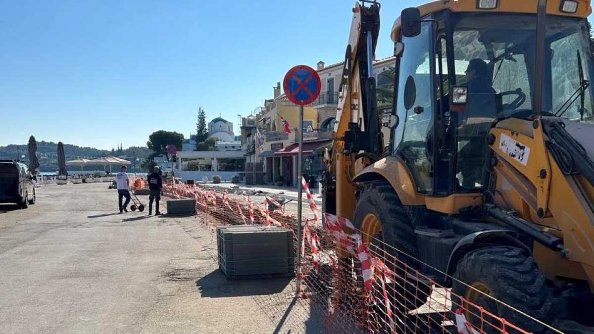 Συνεχίζονται τα έργα ανάπλασης στο Πορτοχέλι