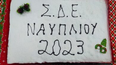 ΣΔΕ κοπή πρωτοχρονιάτικης πίτας
