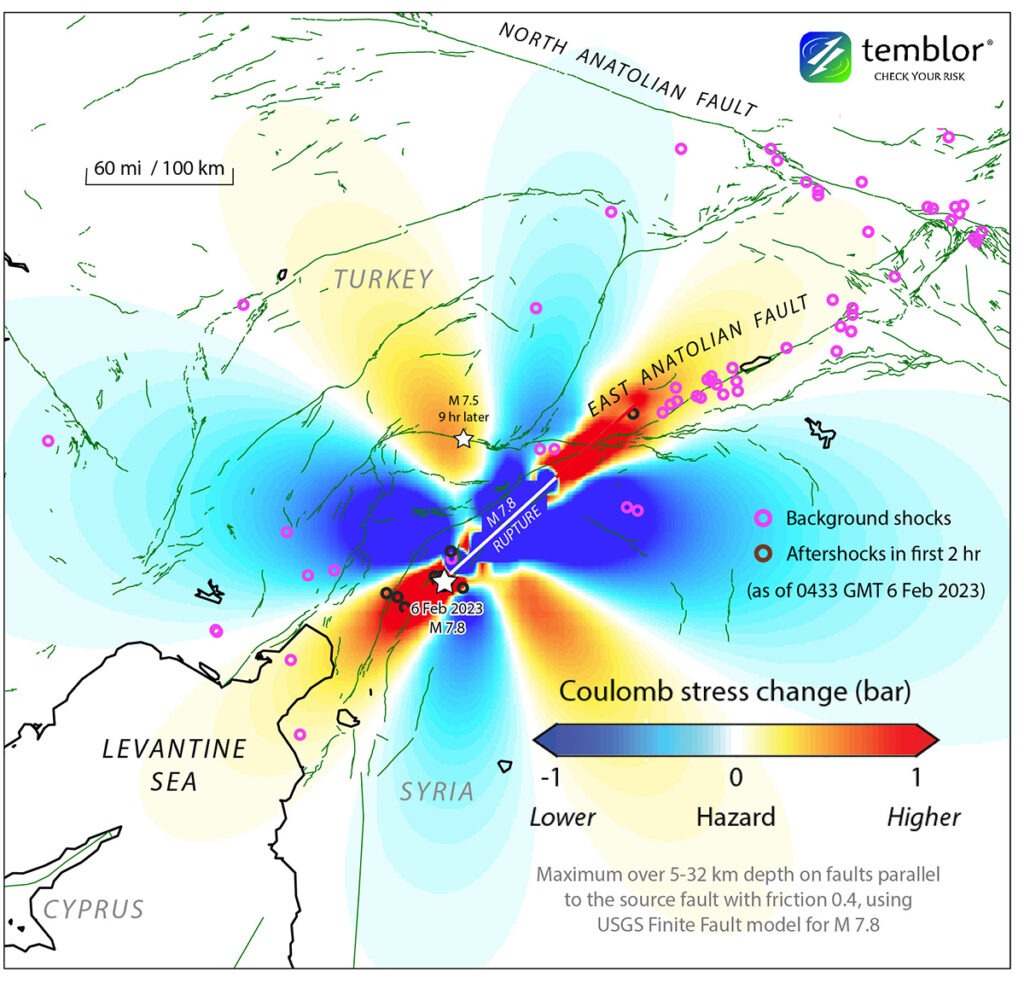 Εικ.1 Σεισμός Τουρκίας 06.02.2023 Πηγή temblor