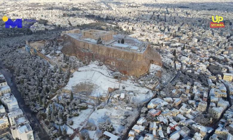 Ακρόπολη χιόνια