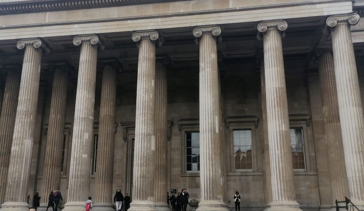 Βρετανικό Μουσείο του Λονδίνου κεντρική είσοδος