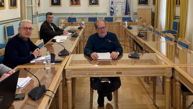 Σύσκεψη του περιφερειάρχη Πελοποννήσου Π. Νίκα με τις Διευθύνσεις Τεχνικών Εργων των 5 Π.Ε.