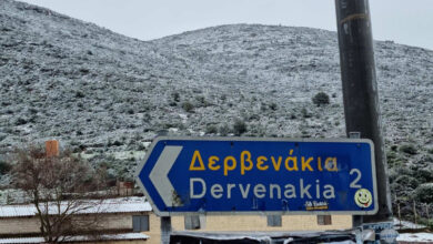 Χιόνια Δερβενάκια μηχανήματα (2)