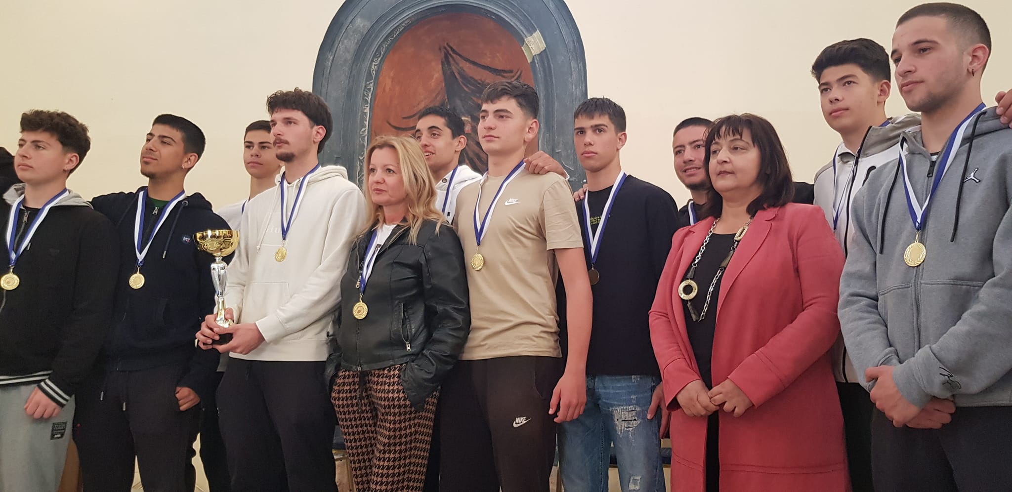 Ναύπλιο: Βραβεύτηκαν οι Πρωταθλήτριες ομάδες του 2ου Λυκείου στους Πανελλήνιους Σχολικούς Αγώνες