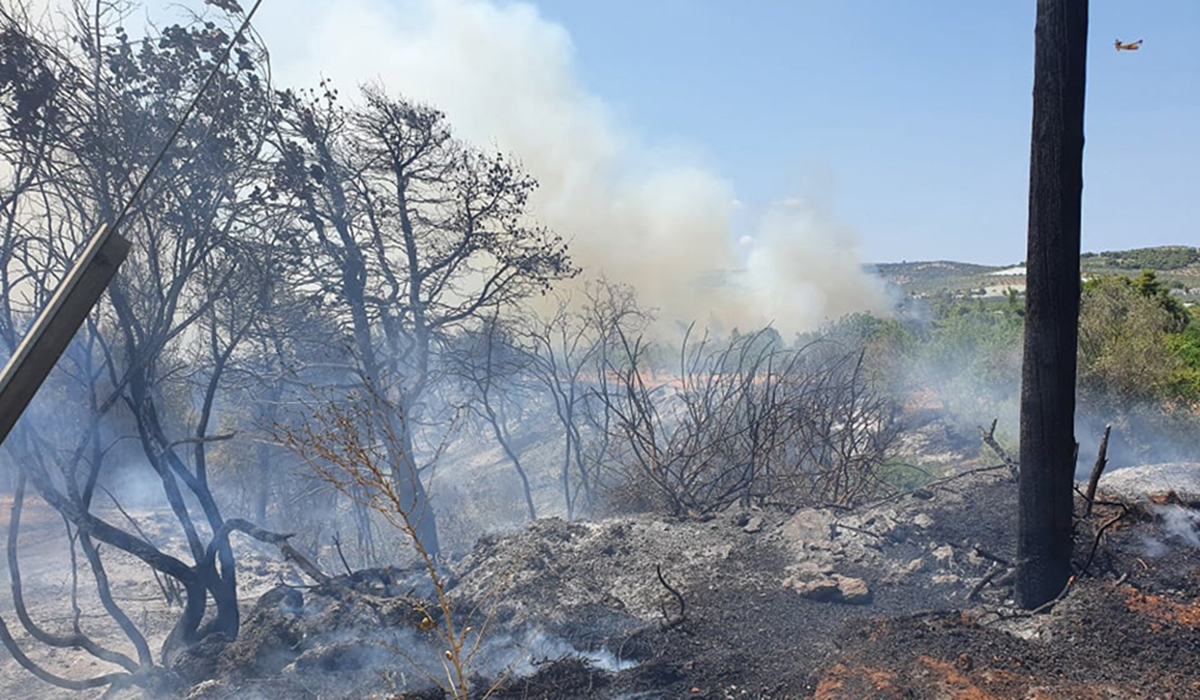 Κορινθία: Μεγάλη κινητοποίηση για φωτιά στο Δερβένι