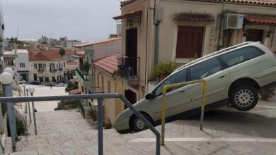 Καλαμάτα αυτοκίνητο σκαλιά (2)