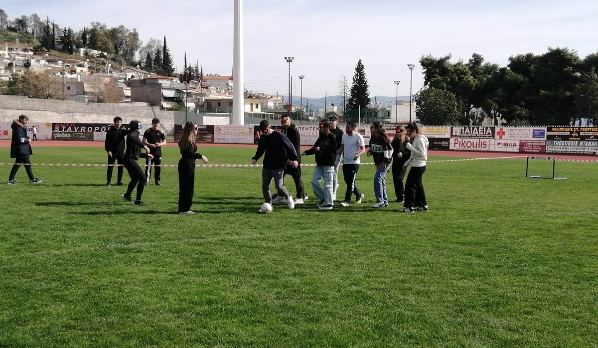 Άργος: Ποδόσφαιρο στα … τυφλά για τους μαθητές του 2ου Λυκείου