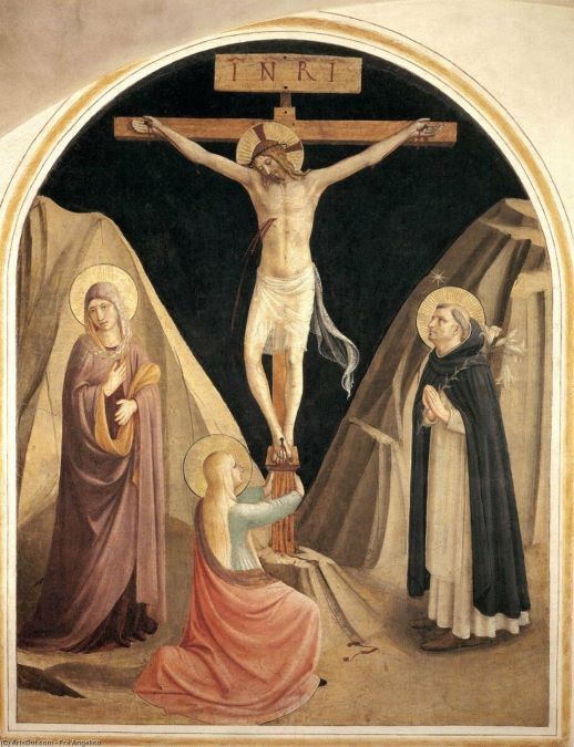 fra angelico crucifixion with the virgin mary magdalene and st dominic img 1