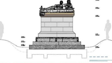 Αναστήλωση ταφικού μνημείου Ερμιόνη (2)