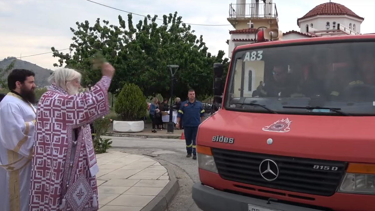Ναύπλιο: Αγιασμός αυτοκίνητων στην γιορτή του Αγίου Χριστοφόρου
