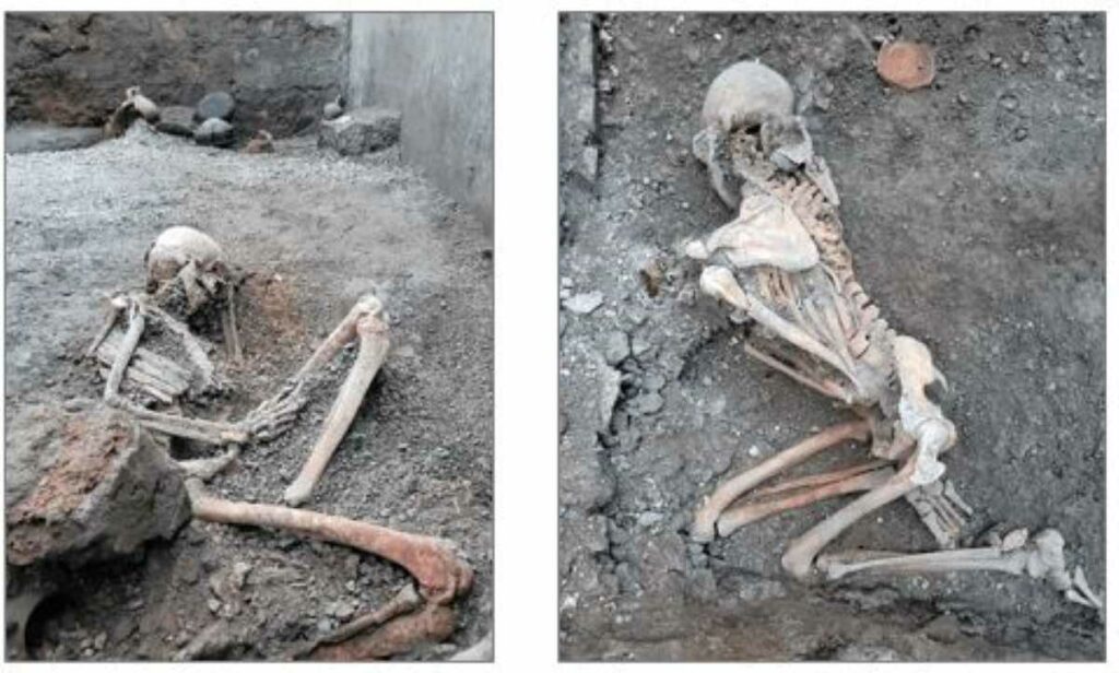 Πομπηία, ο σκελετός Α Β parco archeologico di pompei 2023