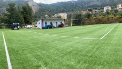 Το ανακαινισμένο γήπεδο ποδοσφαίρου στα Ροζενά