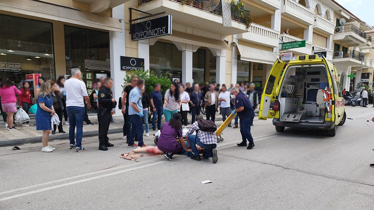 Ναύπλιο: Μηχανή παρέσυρε πεζή γυναίκα στην Άργους και την τραυμάτισε σοβαρά (Εικόνες)