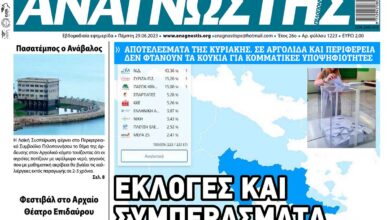 ΑΝΑΓΝΩΣΤΗΣ ΠΕΛΟΠΟΝΝΗΣΟΥ ΠΡΩΤΟΣΕΛΙΔΟ 29.06.2023- 1223