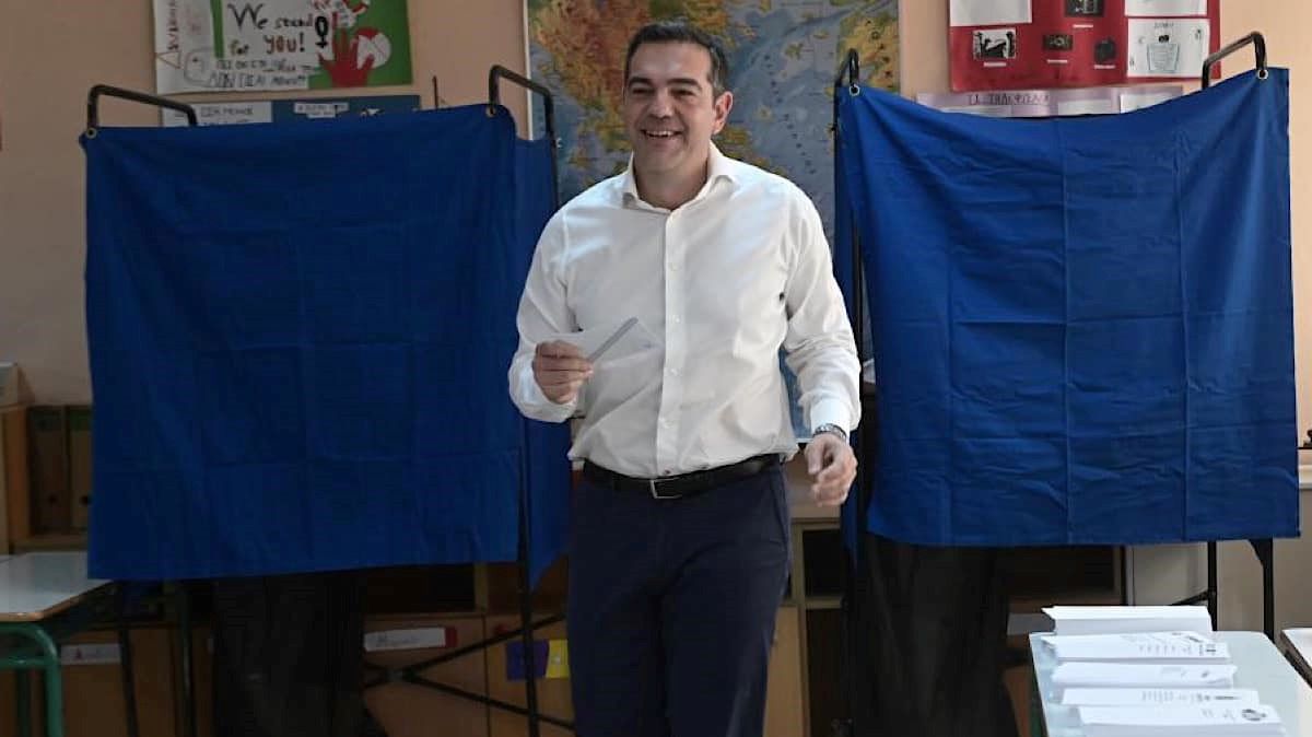 Το εκλογικό του δικαίωμα άσκησε ο Αλέξης Τσίπρας