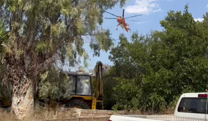 Ελικόπτερο Άγιος Δημήτριος φωτιά