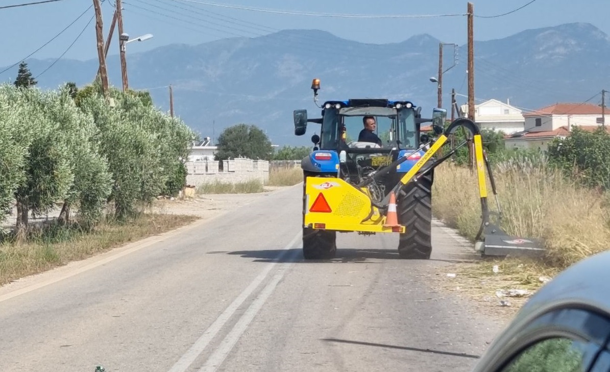 Σε εξέλιξη καθαρισμοί πρανών από την Π.Ε. Αργολίδας