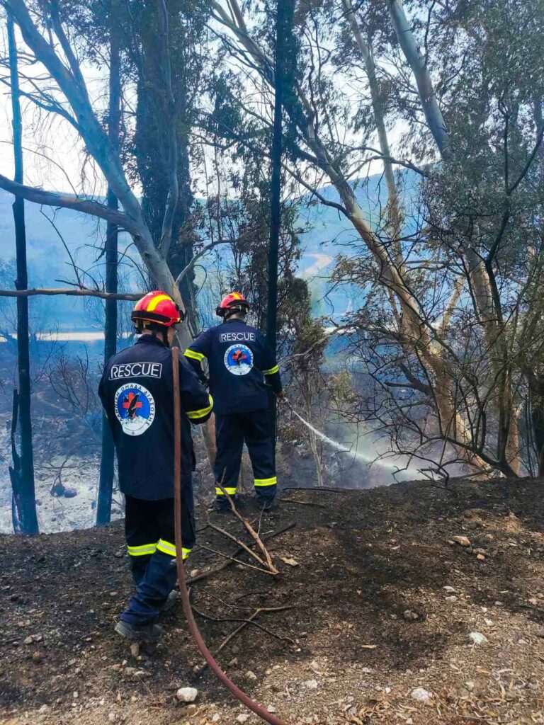 Ελληνική Ομάδα Διάσωσης φωτιά Άργος (1)
