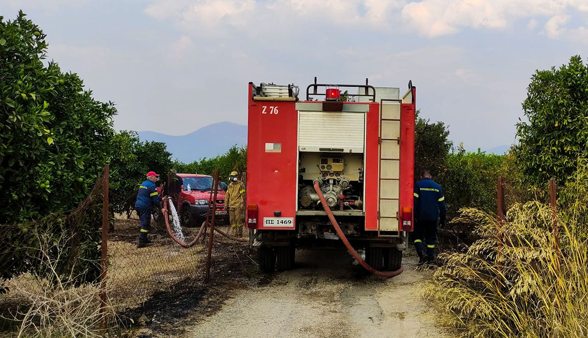 Υψηλός κίνδυνος για πυρκαγιές σε Αργολίδα, Κορινθία και Λακωνία τη Δευτέρα 18/9