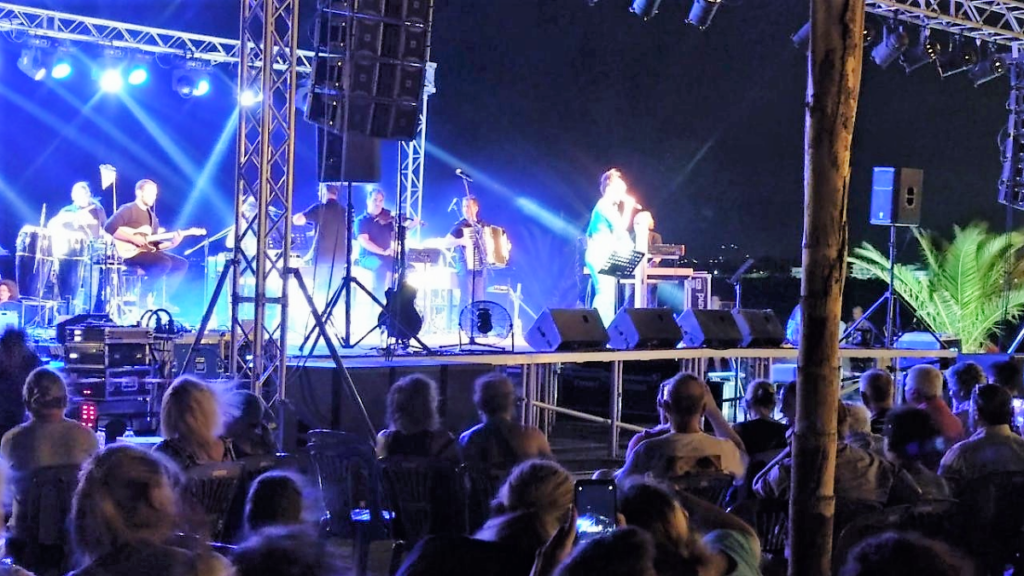 Η σκηνή - Συναυλία Γλυκερία στο Ναύπλιο