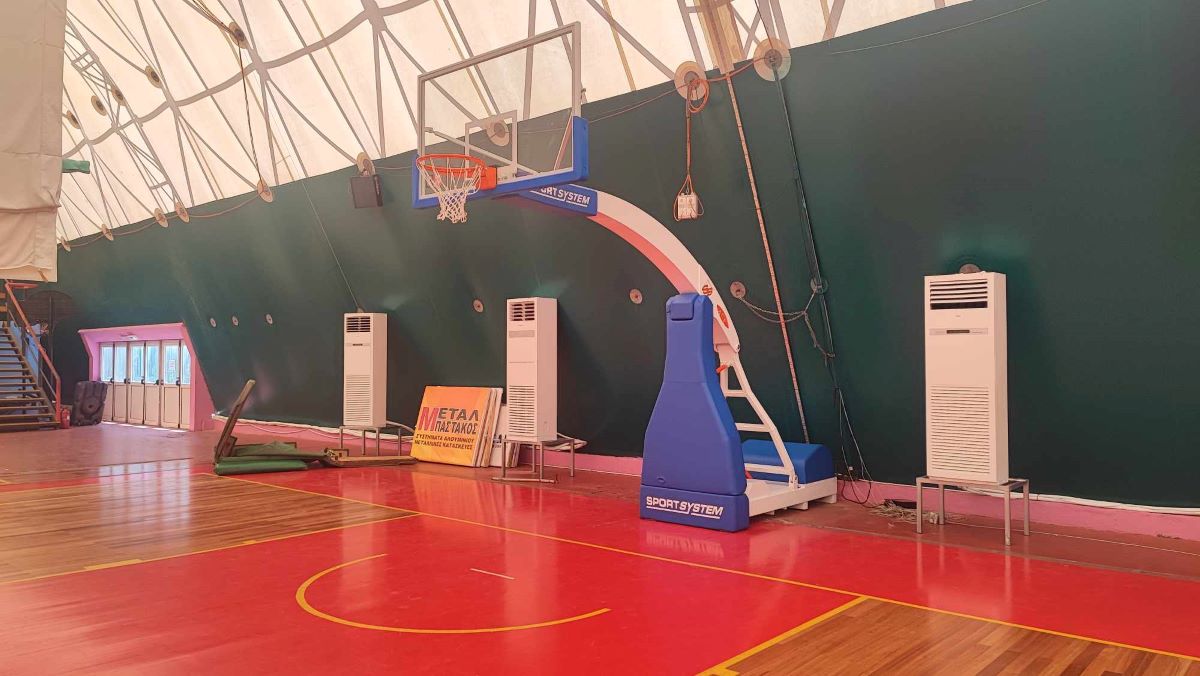 Καλαμάτα: Νέες μπασκέτες προδιαγραφών FIBA στην Τέντα
