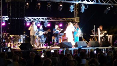 Στιγμιότυπο από την βραδιά - Συναυλία Γλυκερία στο Ναύπλιο