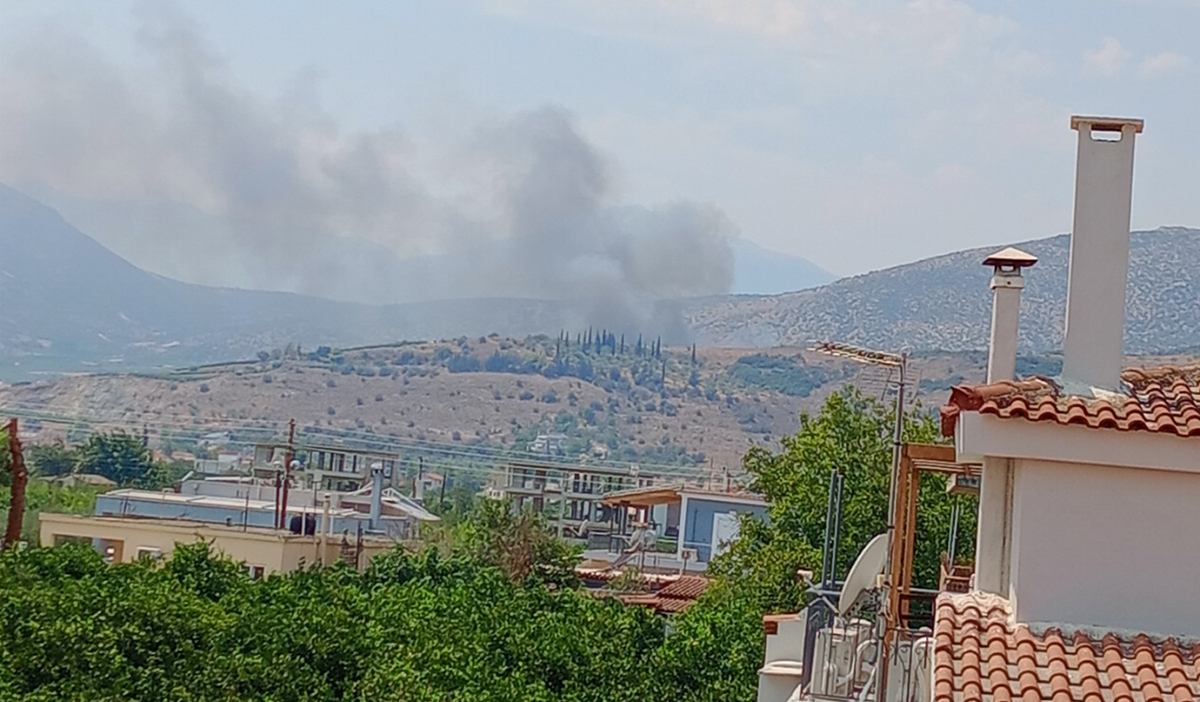 Άργος: Συναγερμός για φωτιά στην Άκοβα, κοντά στους Άγιους Ταξιάρχες