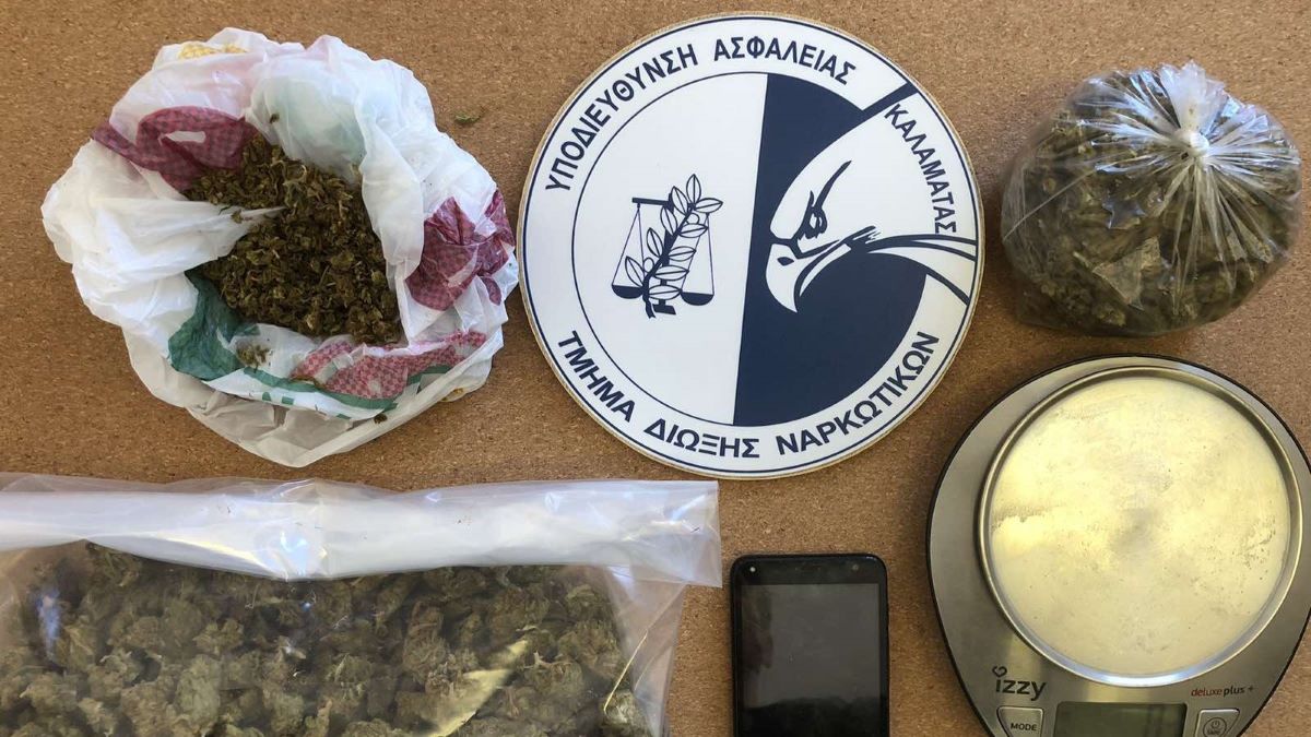 Πάνω από 25 κιλά κάνναβης και 566 δισκία “ecstasy” κατασχέθηκαν από το Τμήμα Δίωξης Ναρκωτικών Καλαμάτας