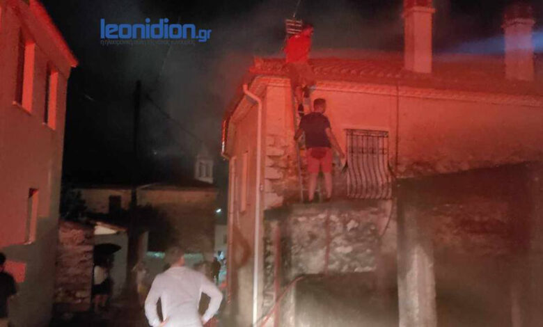 Φωτιά σε σπίτι στο Λεωνίδιο