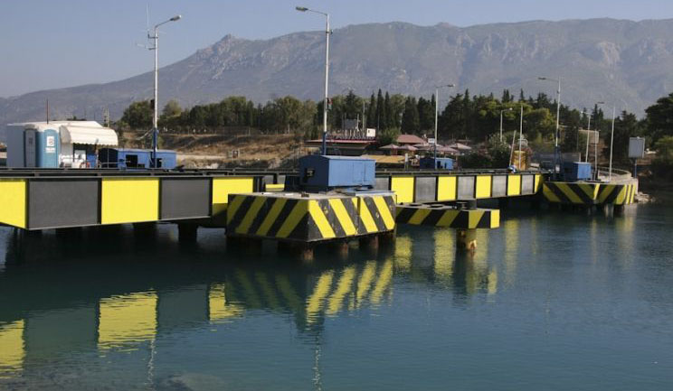 Ισθμός Κορίνθου: Ξανά σε λειτουργία η βυθιζόμενη γέφυρα της Ποσειδωνίας