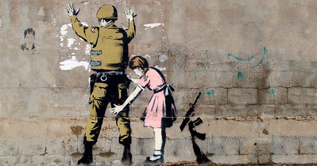 Πράσινοι βία banksy bethlehem