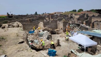 Εικ. 1 Ανασκαφές στο regio ix 18 (@parco archeologico di pompei)