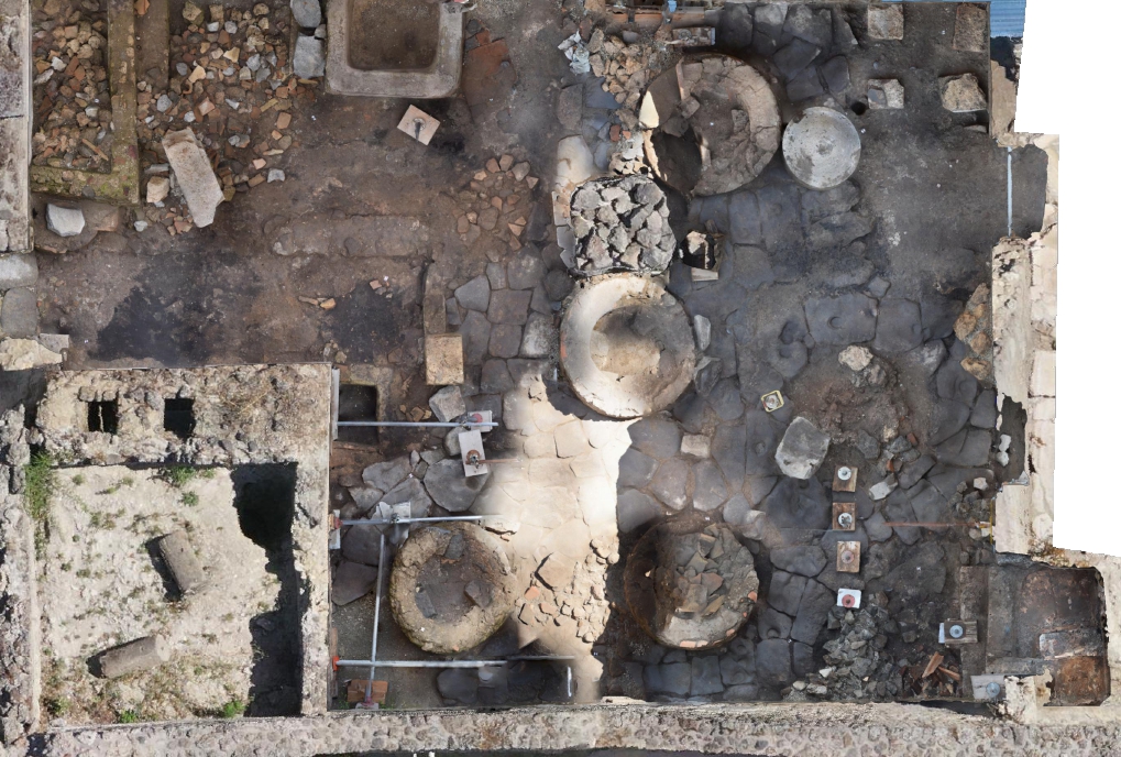 Εικ. 2 Ορθοφωτογραφία panificium (@parco archeologico di pompei)