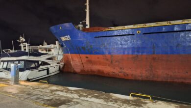Φορτηγό πλοίο Ναύπλιο πρόσκρουση (3)