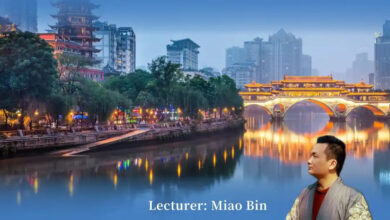 poster of miao bin's lecture