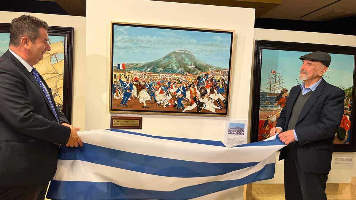 Η σφαγή άνω των 250 Αργείων από τους Γάλλους αποτυπωμένη σε πίνακα