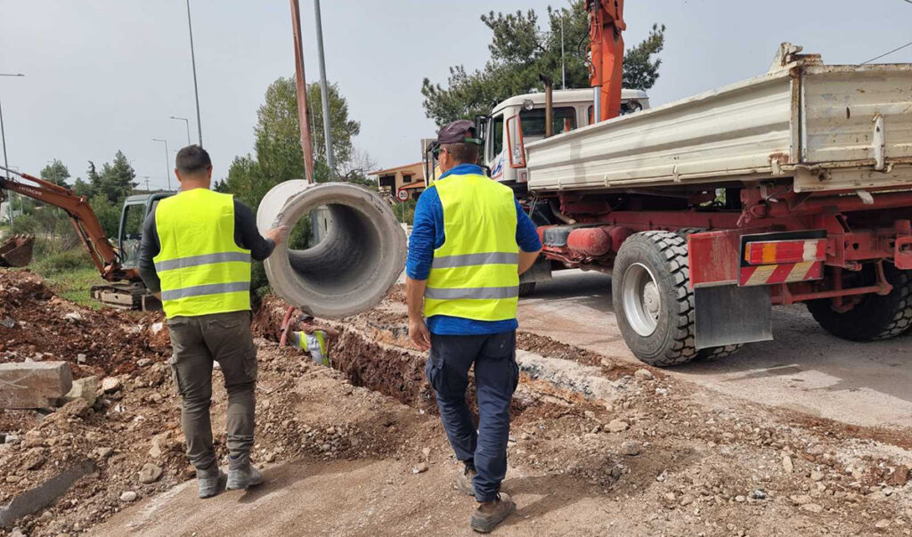 Εντατικές εργασίες από την Π.Ε. Αργολίδας για την Αναβάθμιση Κόμβου Λυγουριού