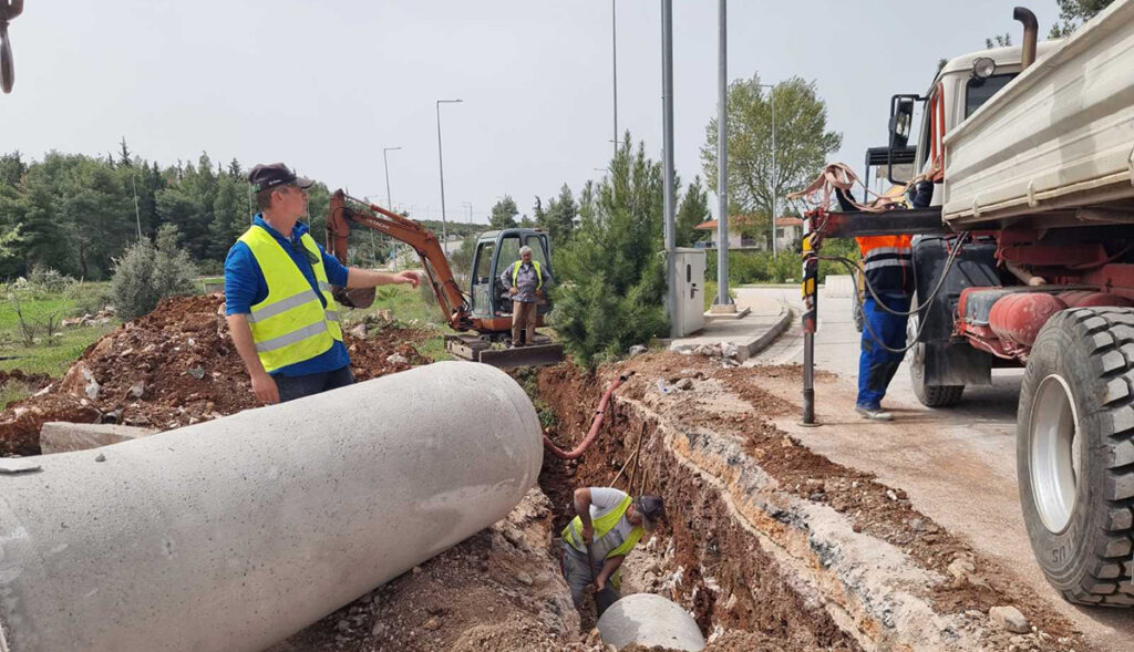 Εντατικές εργασίες από την Π.Ε. Αργολίδας για την Αναβάθμιση Κόμβου Λυγουριού