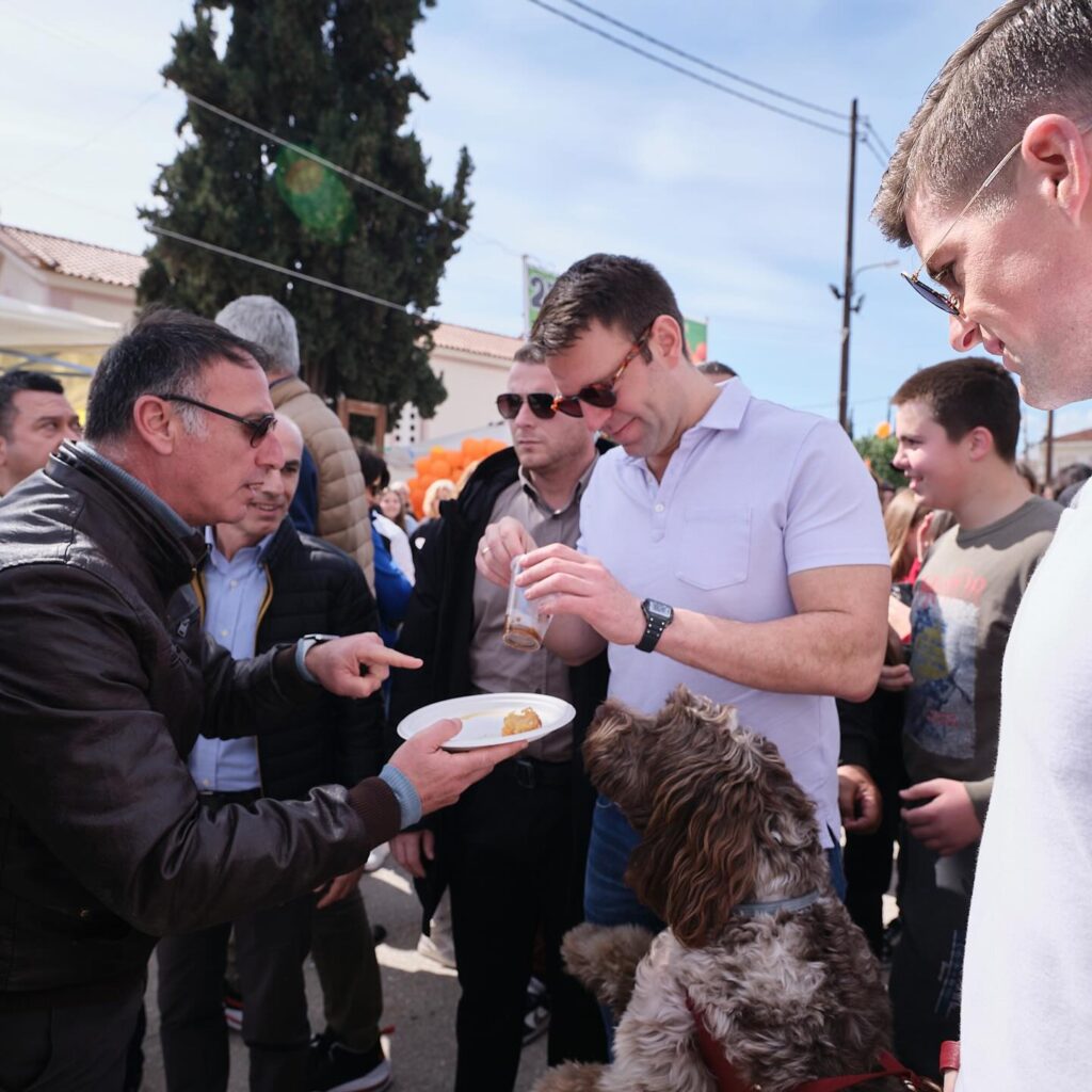 Ο Στέφανος Κασσελάκης στο Δρέπανο Αργολίδας