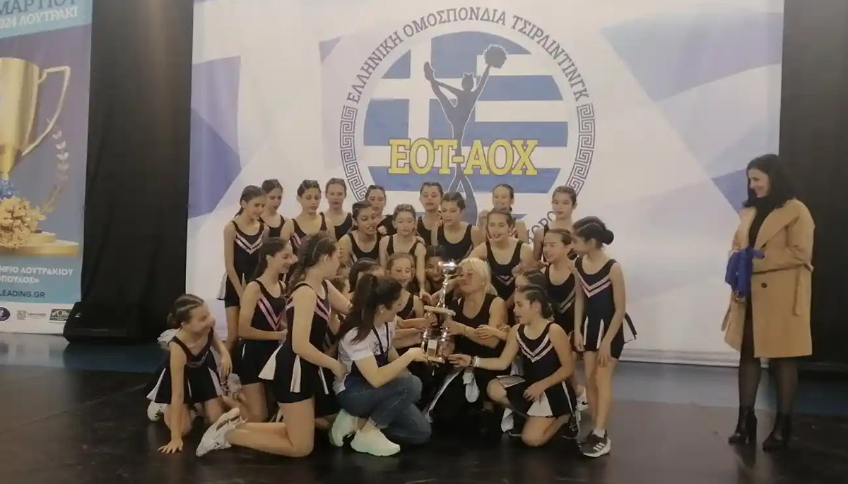 Πρωταθλήτρια Ελλάδας στο Cheerleading η Χοροκίνηση Ναυπλίου