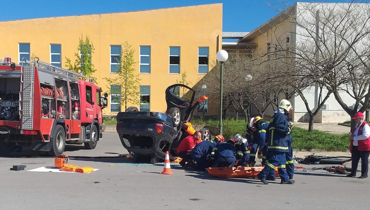 Σπάρτη: Σενάριο σεισμού με πυρκαγιά και εγκλωβισμούς