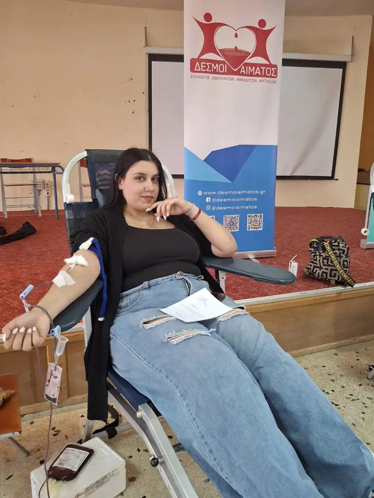 αιμοδοσία στις σχολές Σ.Α.Ε.Κ. ΑΡΙΑΣ ΝΑΥΠΛΙΟΥ