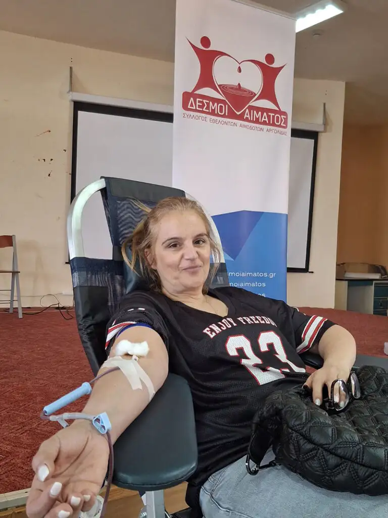 αιμοδοσία στις σχολές Σ.Α.Ε.Κ. ΑΡΙΑΣ ΝΑΥΠΛΙΟΥ