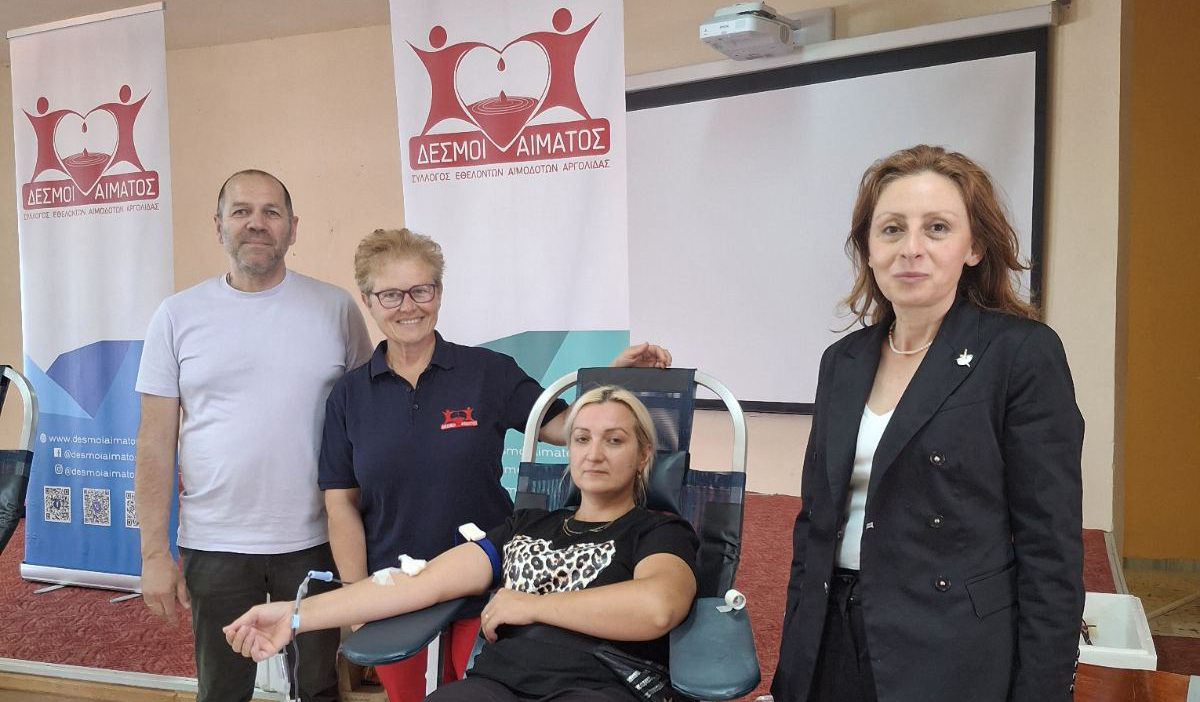 Νέα γενιά εθελοντών αιμοδοτών στην Άρια Ναυπλίου