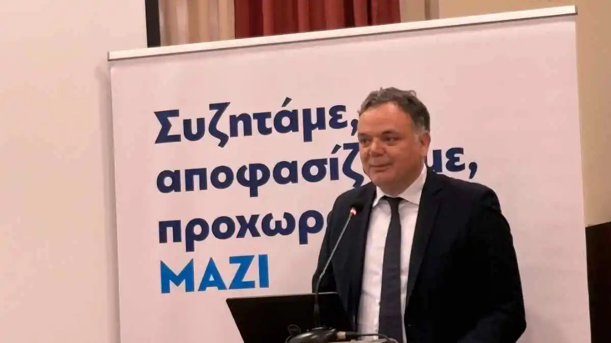 Ο Γιώργος Διδασκάλου στην Κρήτη για την παρουσίαση της Εθνικής Στρατηγικής