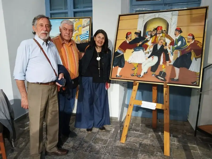 ekthesi nonta rentzi nafplio - Εγκαίνια έκθεσης του λαϊκού ζωγράφου Νώντα Ρεντζή στο Πολεμικό Μουσείο Ναυπλίου