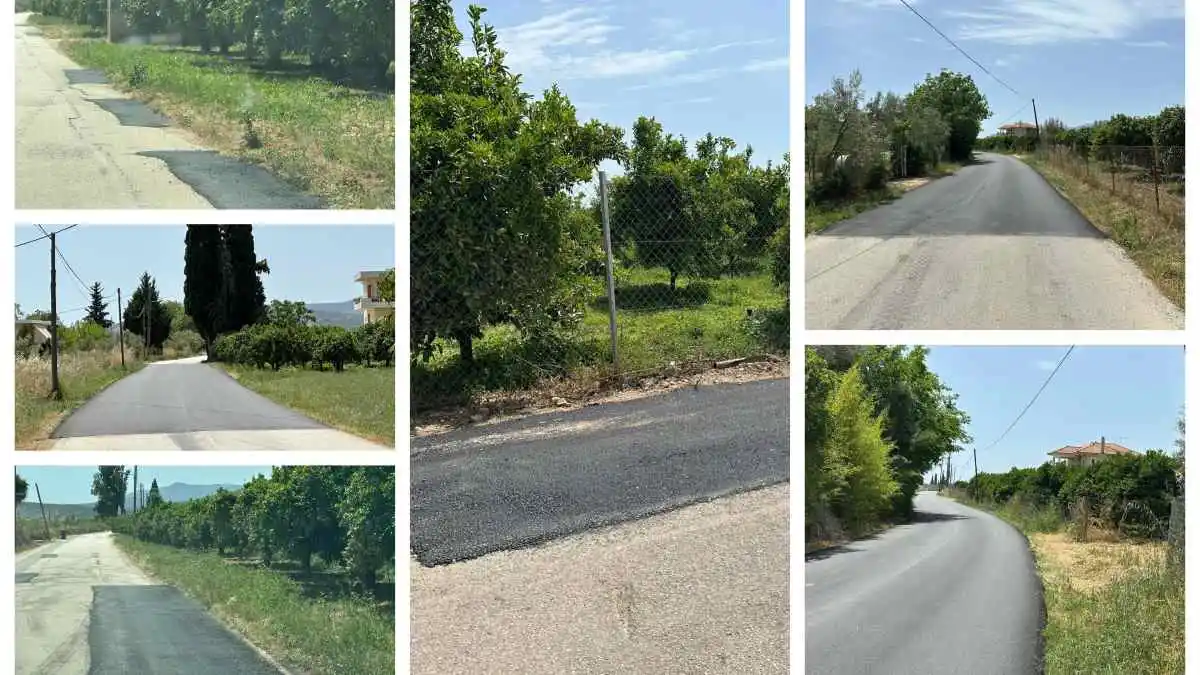 Αστική οδοποιία για το δήμο Άργους Μυκηνών