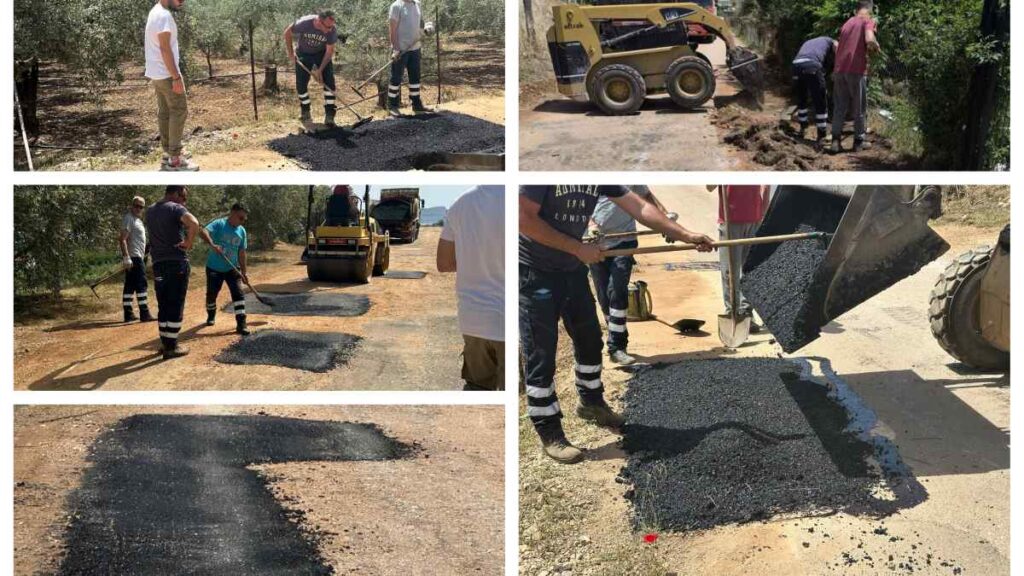 Εργασίες οδοποιιας δήμο Άργους Μύλοι